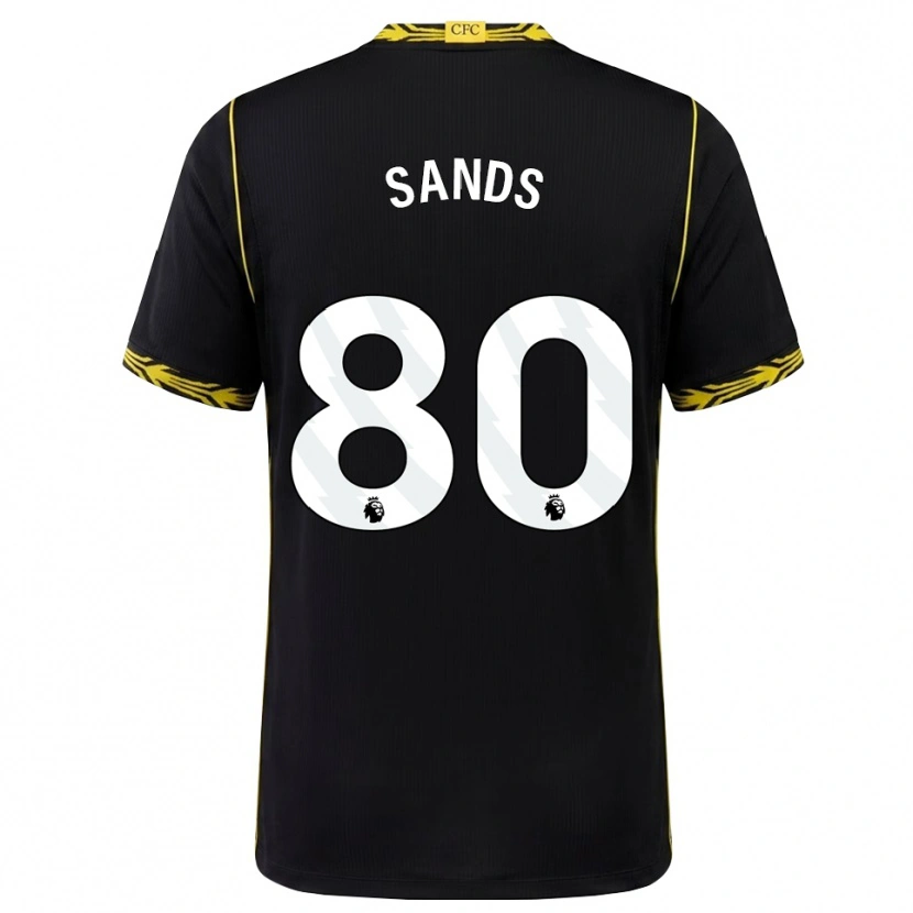 Danxen Mujer Camiseta Hudson Sands #80 Negro Amarillo 2ª Equipación 2026/27 La Camisa México