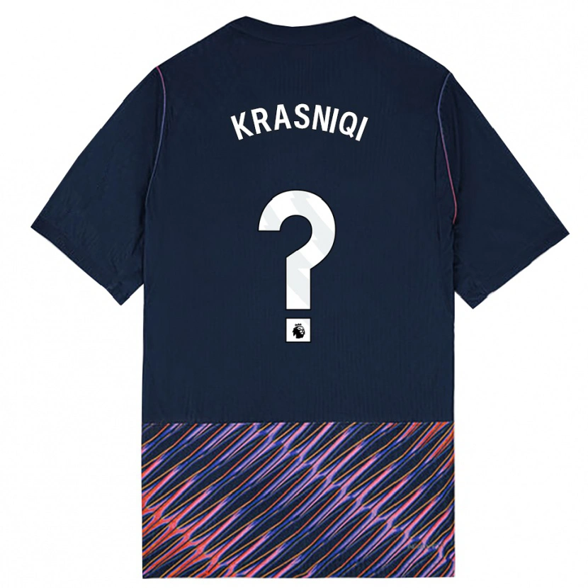 Danxen Mujer Camiseta Elliot Krasniqi #0 Azulreal Blanco 2ª Equipación 2026/27 La Camisa México