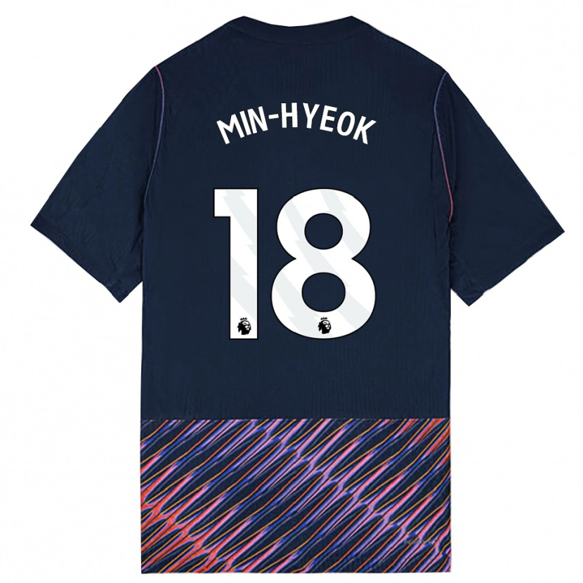 Danxen Mujer Camiseta Min-Hyeok Yang #18 Azulreal Blanco 2ª Equipación 2026/27 La Camisa México