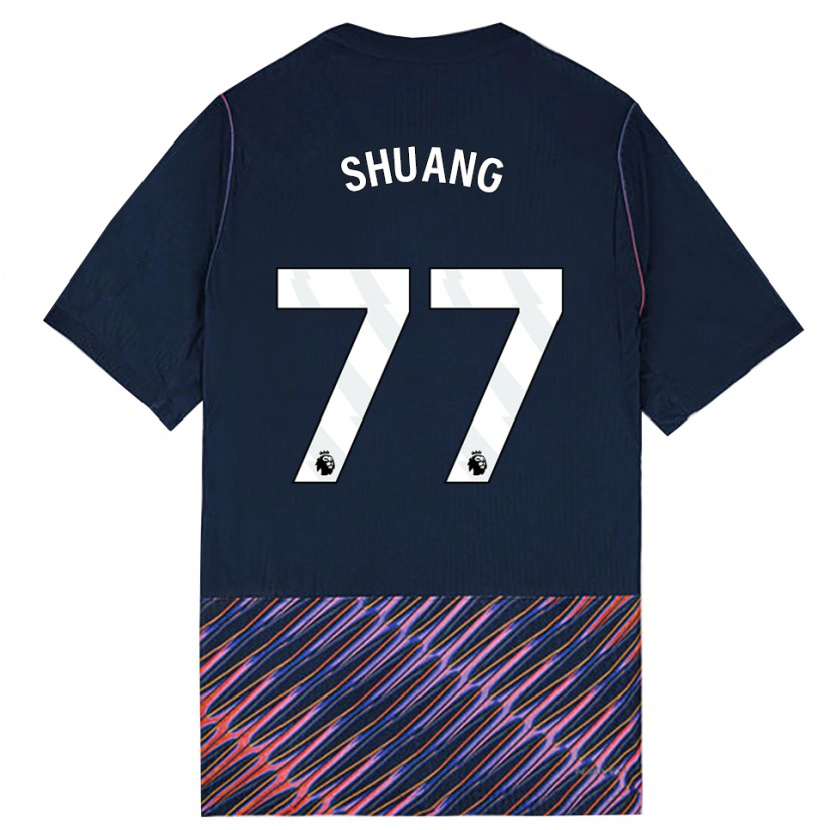 Danxen Mujer Camiseta Wang Shuang #77 Azulreal Blanco 2ª Equipación 2026/27 La Camisa México