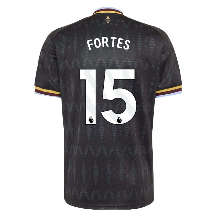 Danxen Mujer Camiseta Rodrigo Fortes #15 Azulaciano Negro Amarillo 2ª Equipación 2026/27 La Camisa México