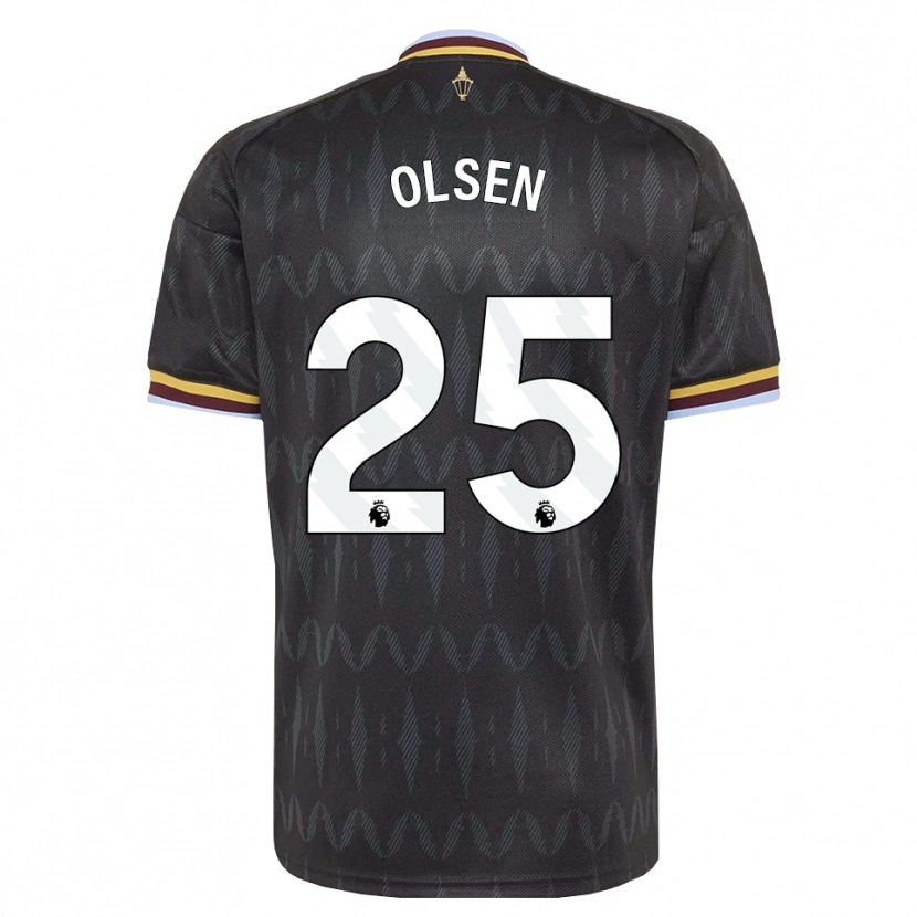 Danxen Mujer Camiseta Robin Olsen #25 Azulaciano Negro Amarillo 2ª Equipación 2026/27 La Camisa México