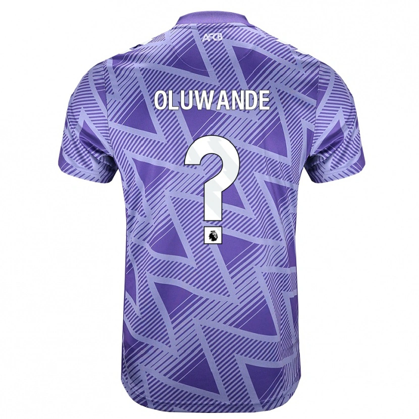 Danxen Mujer Camiseta Adrian Oluwande #0 Rojovioletapálido Blanco 2ª Equipación 2026/27 La Camisa México