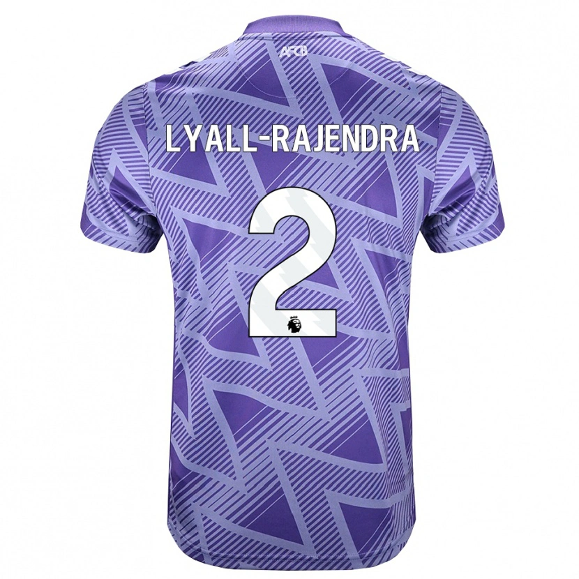 Danxen Mujer Camiseta Max Lyall-Rajendra #2 Rojovioletapálido Blanco 2ª Equipación 2026/27 La Camisa México