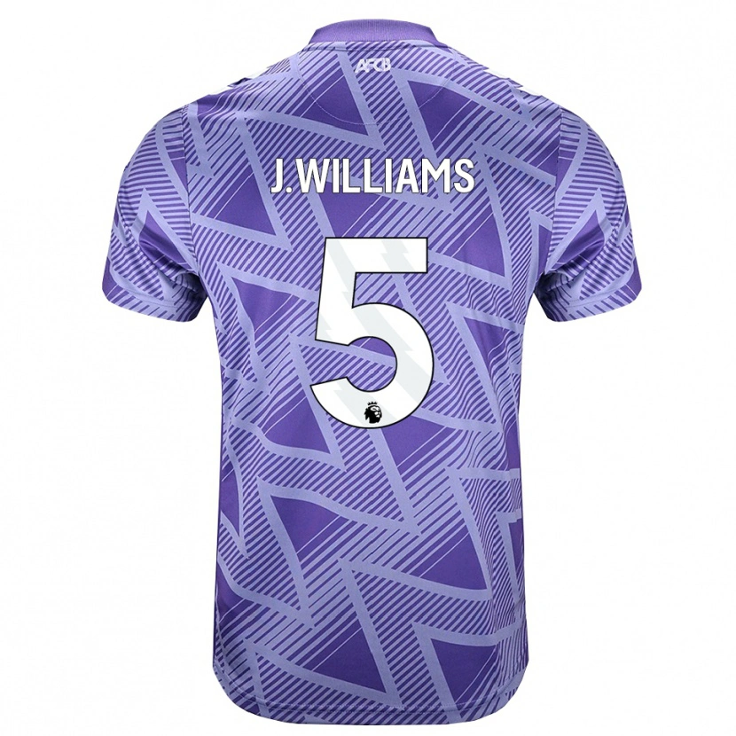 Danxen Mujer Camiseta Jay Williams #5 Rojovioletapálido Blanco 2ª Equipación 2026/27 La Camisa México