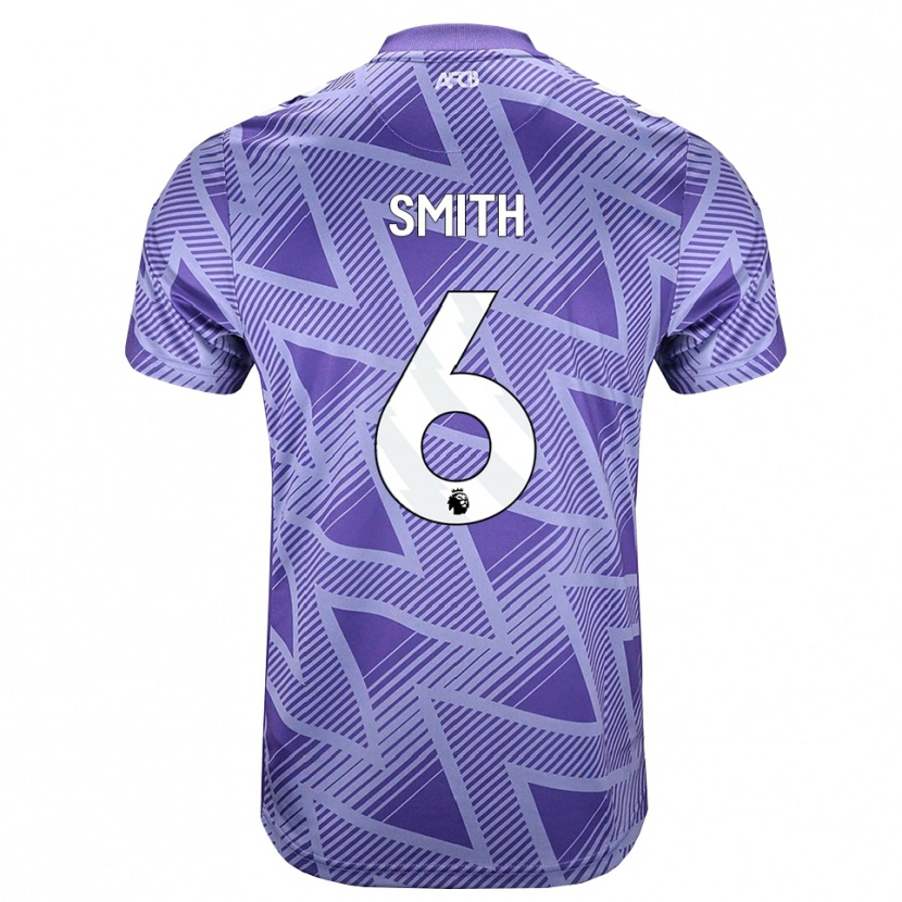 Danxen Mujer Camiseta Maisy Smith #6 Rojovioletapálido Blanco 2ª Equipación 2026/27 La Camisa México