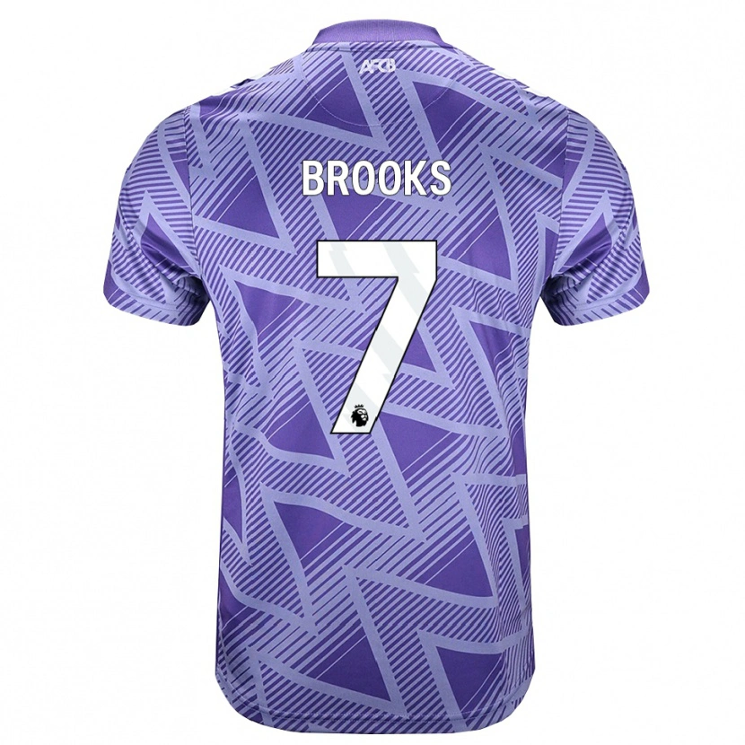 Danxen Mujer Camiseta David Brooks #7 Rojovioletapálido Blanco 2ª Equipación 2026/27 La Camisa México