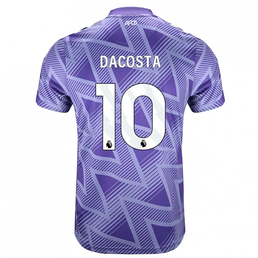 Danxen Mujer Camiseta Michael Dacosta #10 Rojovioletapálido Blanco 2ª Equipación 2026/27 La Camisa México