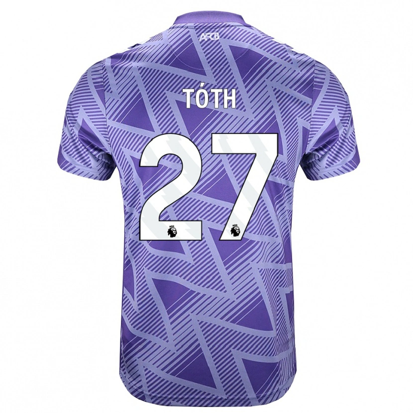 Danxen Mujer Camiseta Alex Tóth #27 Rojovioletapálido Blanco 2ª Equipación 2026/27 La Camisa México