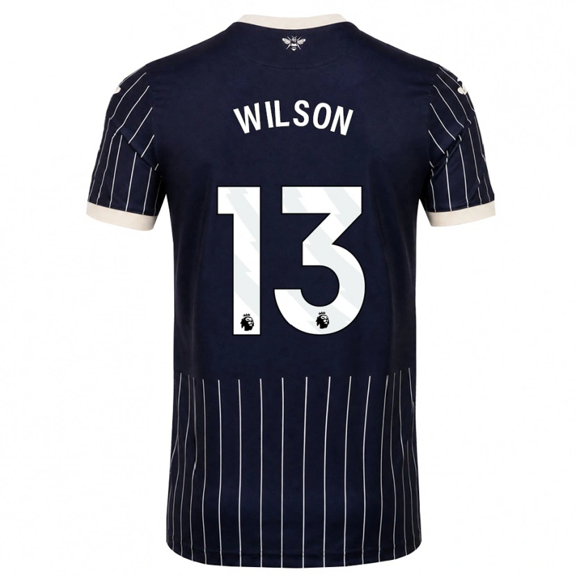 Danxen Mujer Camiseta Callum Wilson #13 Negro Blanco 2ª Equipación 2026/27 La Camisa México