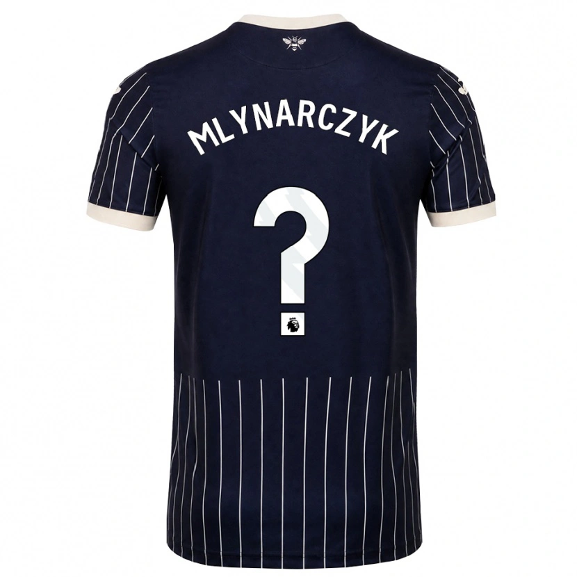 Danxen Mujer Camiseta Adam Mlynarczyk #0 Negro Blanco 2ª Equipación 2026/27 La Camisa México