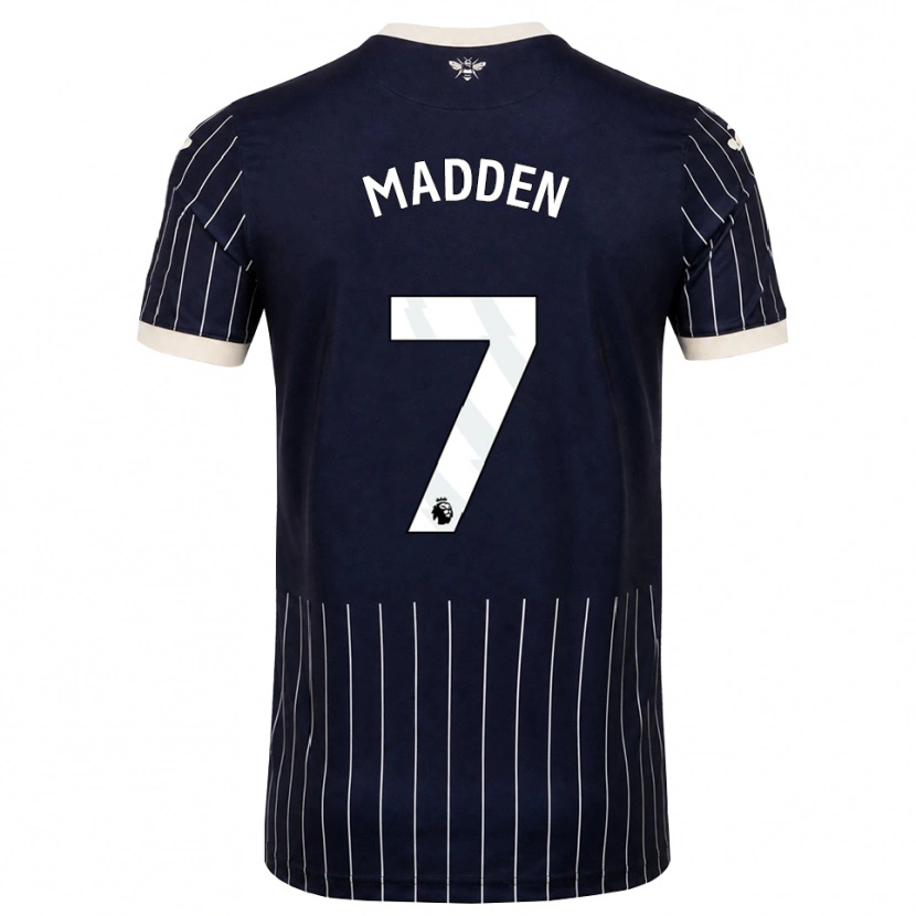 Danxen Mujer Camiseta Coran Madden #7 Negro Blanco 2ª Equipación 2026/27 La Camisa México