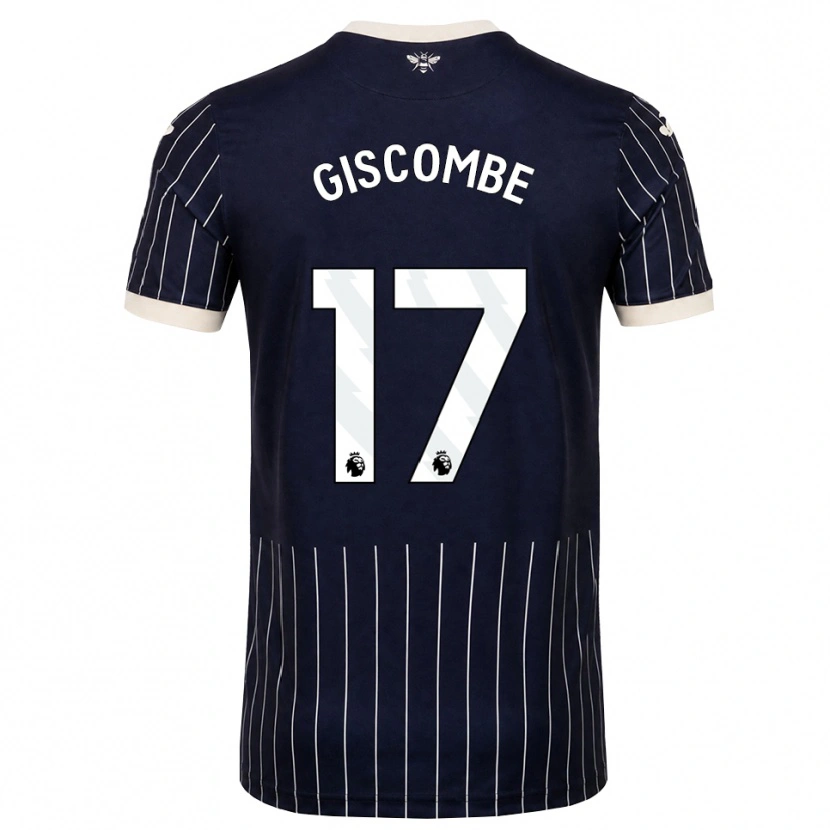 Danxen Mujer Camiseta Naeem Giscombe #17 Negro Blanco 2ª Equipación 2026/27 La Camisa México