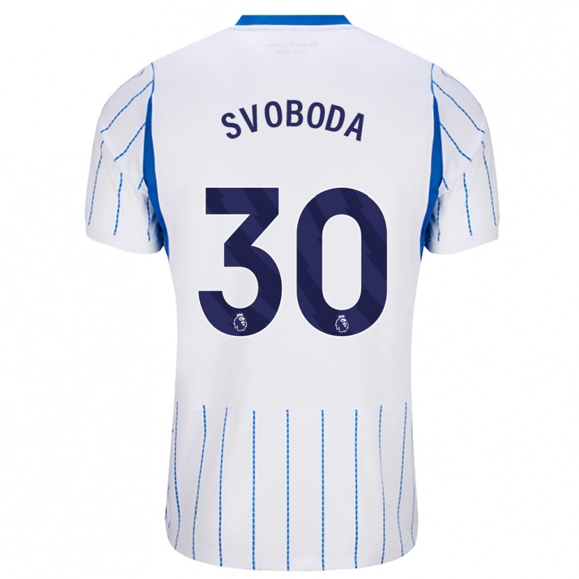 Danxen Mujer Camiseta Michael Svoboda #30 Azuldodger Blanco 2ª Equipación 2026/27 La Camisa México