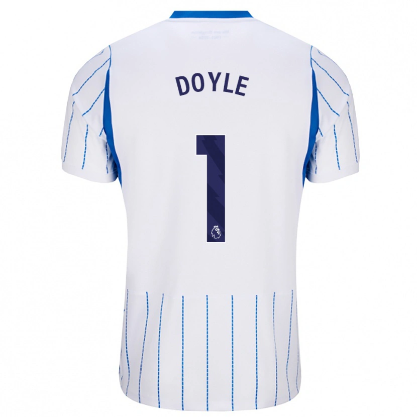Danxen Mujer Camiseta Liam Doyle #1 Azuldodger Blanco 2ª Equipación 2026/27 La Camisa México