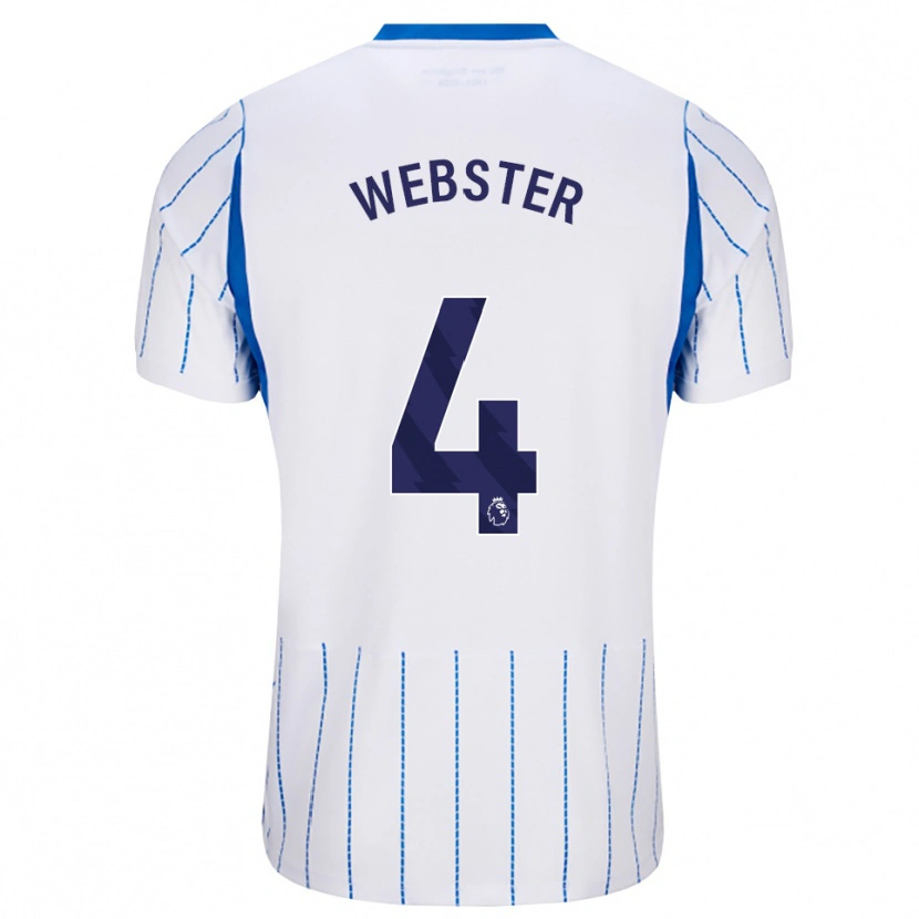 Danxen Mujer Camiseta Adam Webster #4 Azuldodger Blanco 2ª Equipación 2026/27 La Camisa México