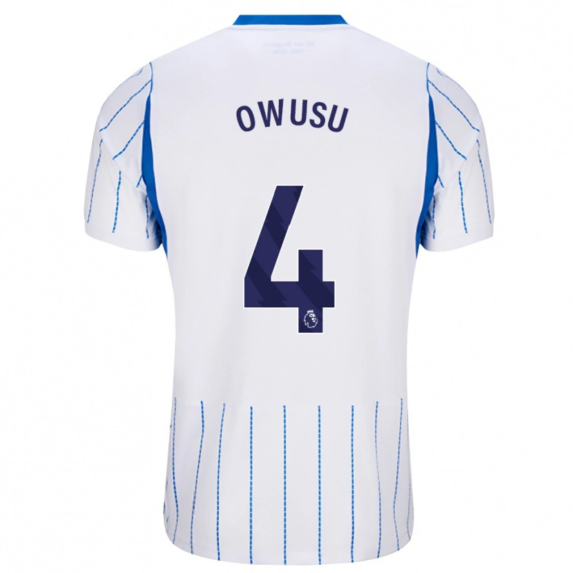 Danxen Mujer Camiseta Yussif Owusu #4 Azuldodger Blanco 2ª Equipación 2026/27 La Camisa México