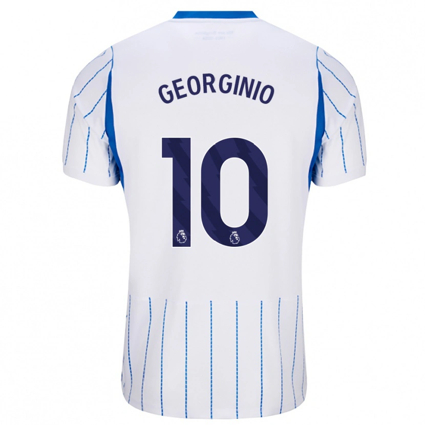 Danxen Mujer Camiseta Georginio Rutter #10 Azuldodger Blanco 2ª Equipación 2026/27 La Camisa México