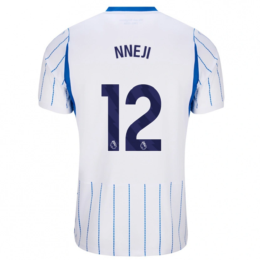 Danxen Mujer Camiseta Daniel Nneji #12 Azuldodger Blanco 2ª Equipación 2026/27 La Camisa México