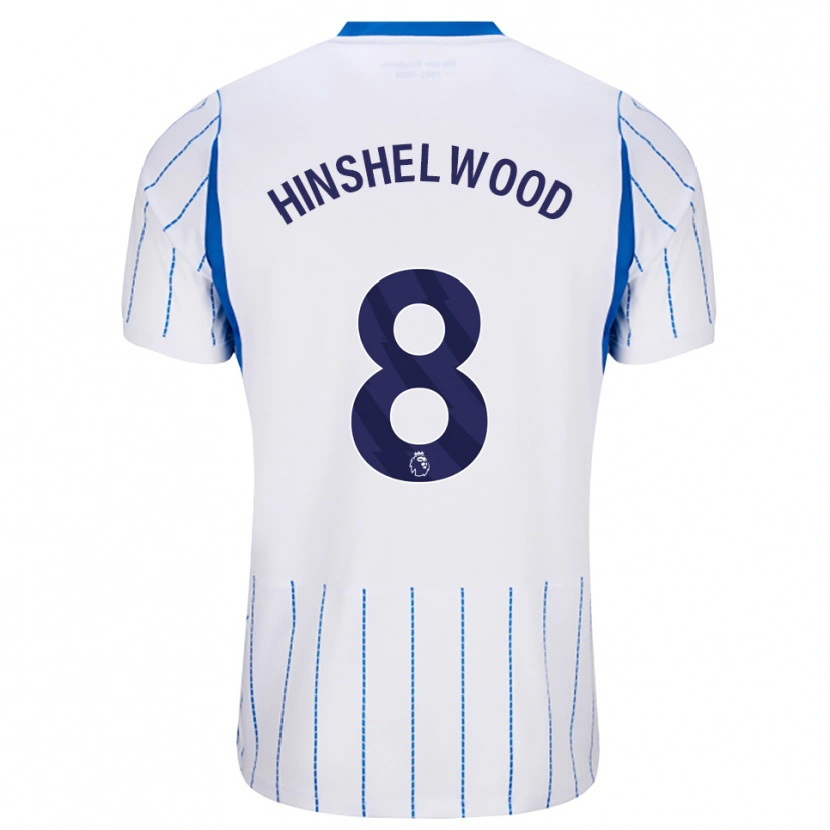 Danxen Mujer Camiseta Jack Hinshelwood #8 Azuldodger Blanco 2ª Equipación 2026/27 La Camisa México