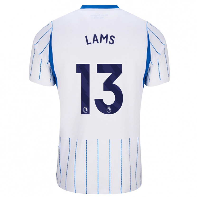 Danxen Mujer Camiseta George Lams #13 Azuldodger Blanco 2ª Equipación 2026/27 La Camisa México
