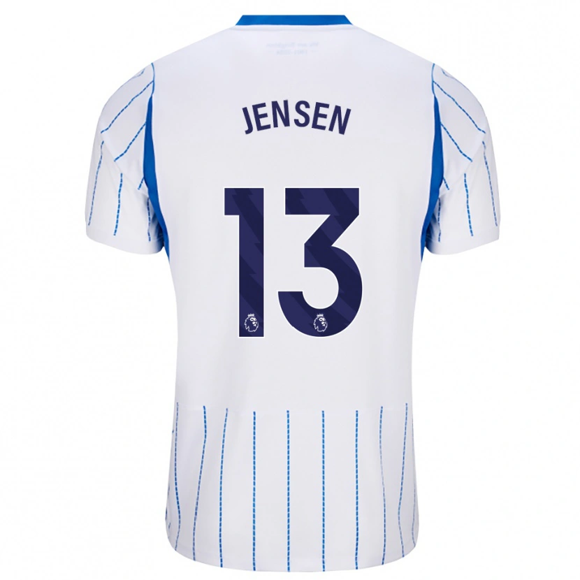 Danxen Mujer Camiseta Sebastian Jensen #13 Azuldodger Blanco 2ª Equipación 2026/27 La Camisa México