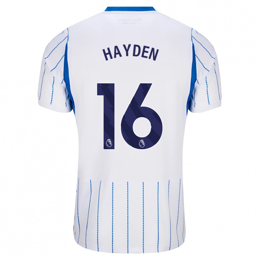 Danxen Mujer Camiseta Matthew Hayden #16 Azuldodger Blanco 2ª Equipación 2026/27 La Camisa México