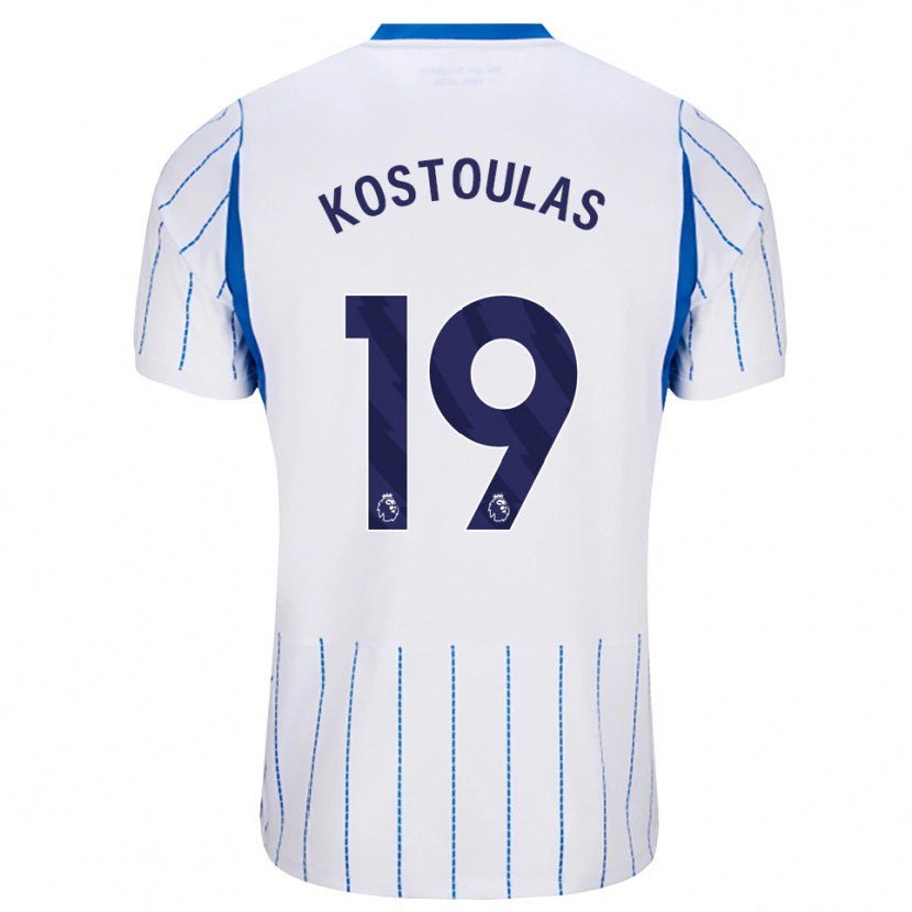 Danxen Mujer Camiseta Charalampos Kostoulas #19 Azuldodger Blanco 2ª Equipación 2026/27 La Camisa México