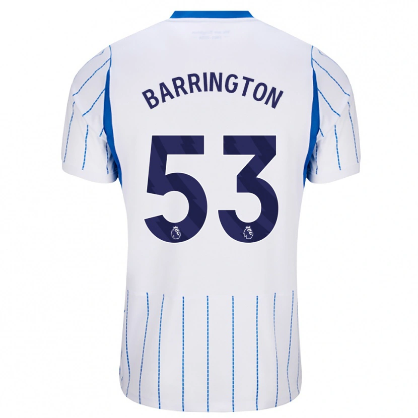 Danxen Mujer Camiseta Luca Barrington #53 Azuldodger Blanco 2ª Equipación 2026/27 La Camisa México
