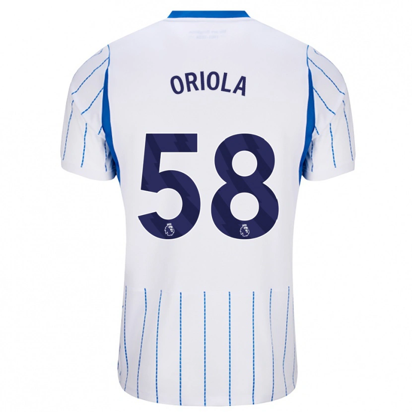 Danxen Mujer Camiseta Nehemiah Oriola #58 Azuldodger Blanco 2ª Equipación 2026/27 La Camisa México