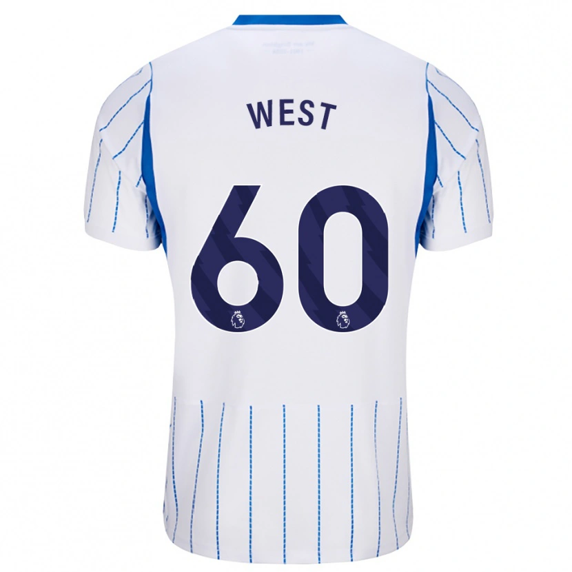 Danxen Mujer Camiseta Aidan West #60 Azuldodger Blanco 2ª Equipación 2026/27 La Camisa México