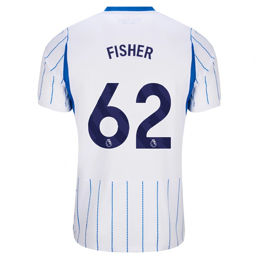 Danxen Mujer Camiseta Hugo Fisher #62 Azuldodger Blanco 2ª Equipación 2026/27 La Camisa México