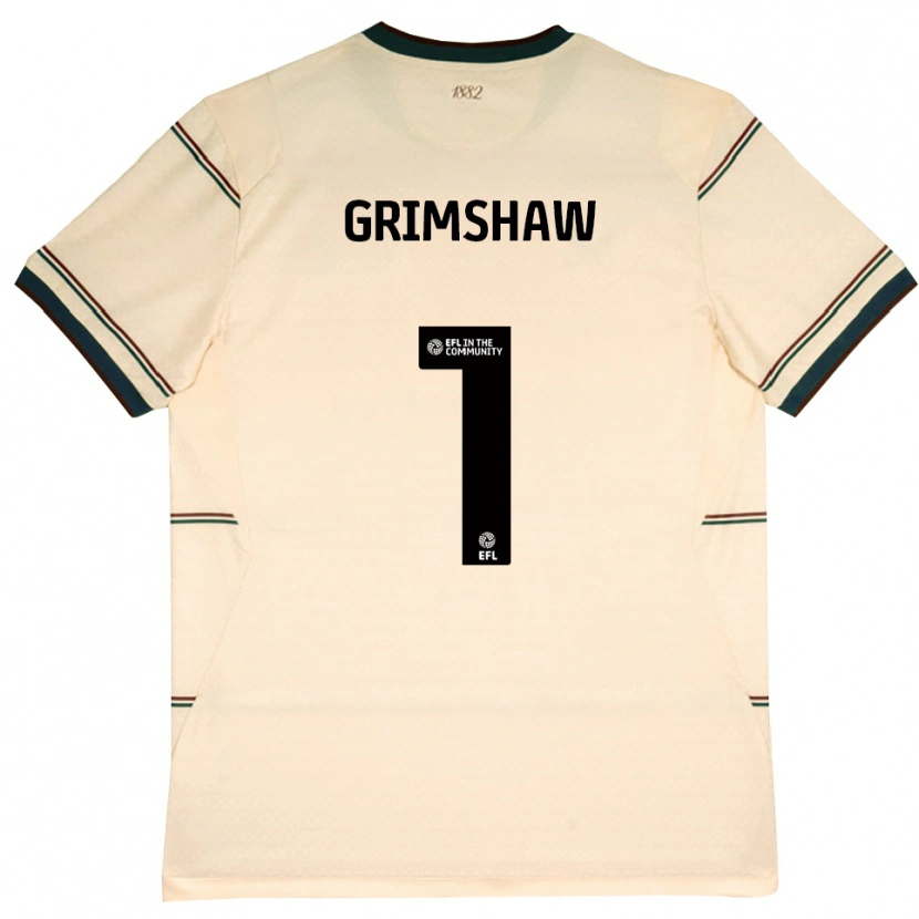 Danxen Mujer Camiseta Harry Grimshaw #1 Beige Borgoña 2ª Equipación 2026/27 La Camisa México