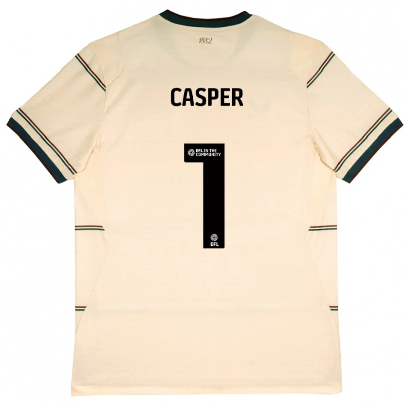 Danxen Mujer Camiseta Charlie Casper #1 Beige Borgoña 2ª Equipación 2026/27 La Camisa México