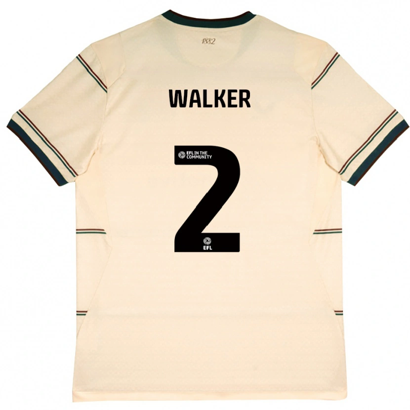Danxen Mujer Camiseta Kyle Walker #2 Beige Borgoña 2ª Equipación 2026/27 La Camisa México