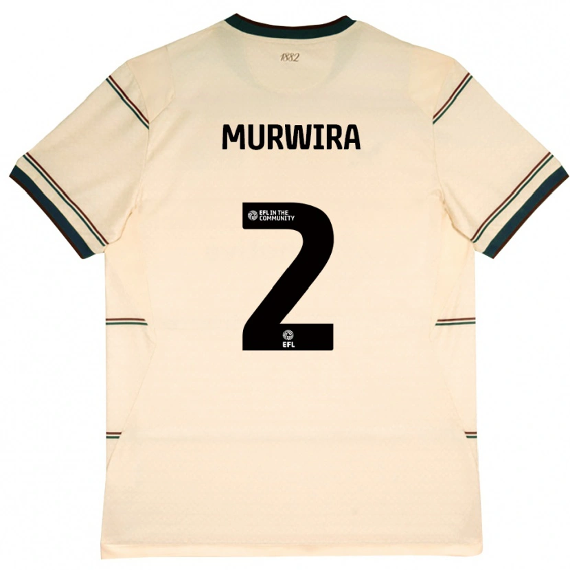 Danxen Mujer Camiseta Tadi Murwira #2 Beige Borgoña 2ª Equipación 2026/27 La Camisa México