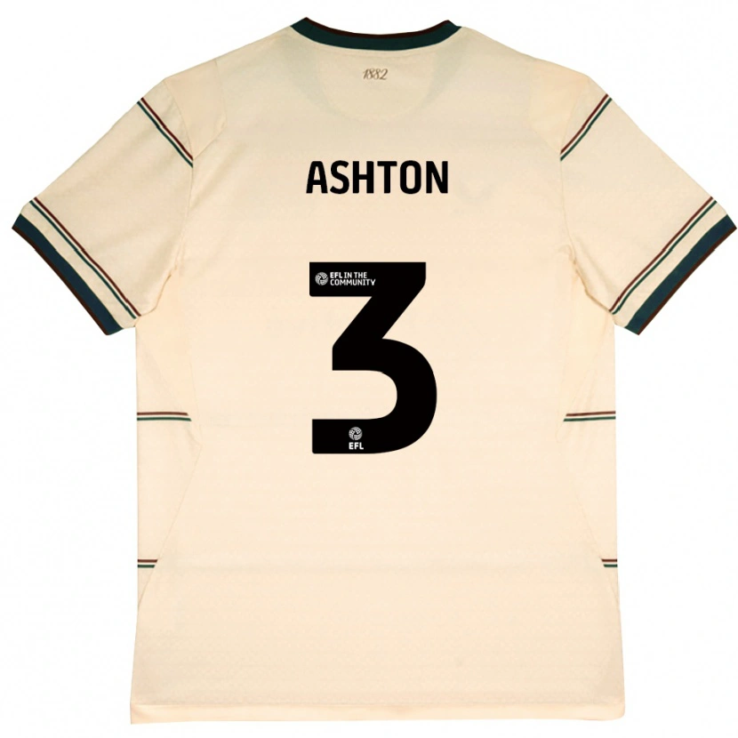 Danxen Mujer Camiseta Joe Ashton #3 Beige Borgoña 2ª Equipación 2026/27 La Camisa México