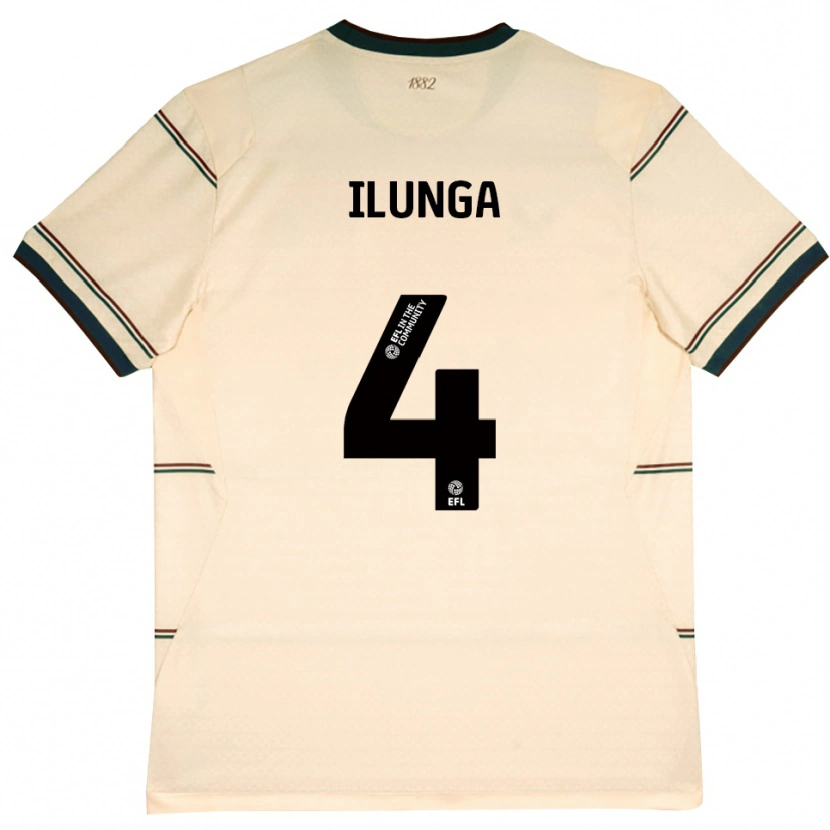 Danxen Mujer Camiseta Glen Ilunga #4 Beige Borgoña 2ª Equipación 2026/27 La Camisa México