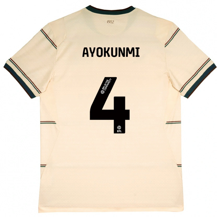 Danxen Mujer Camiseta Darren Ayokunmi #4 Beige Borgoña 2ª Equipación 2026/27 La Camisa México