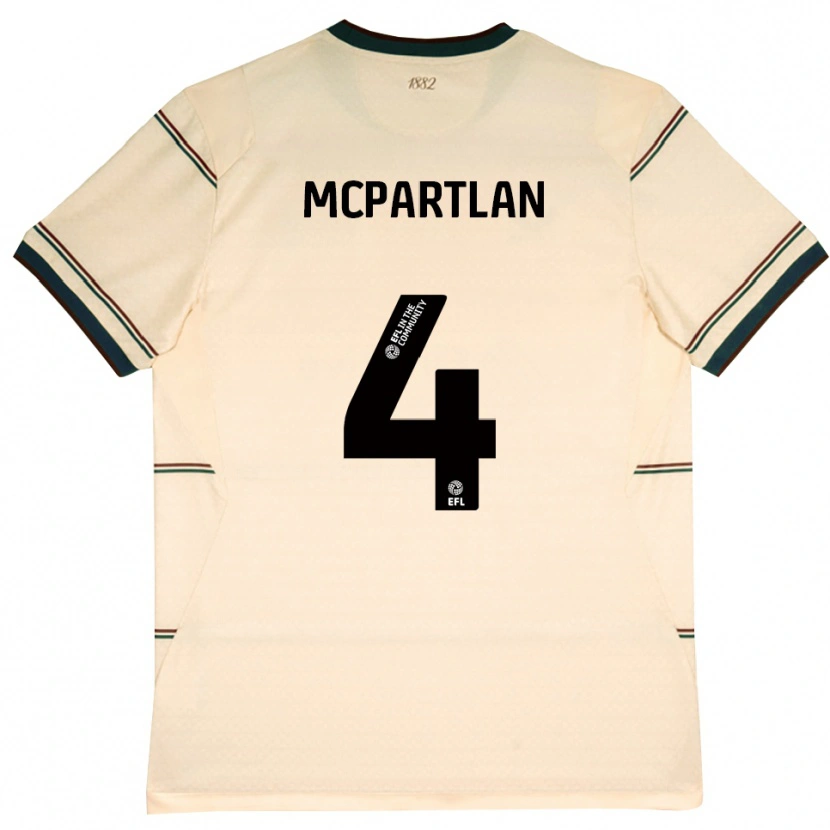Danxen Mujer Camiseta Brenna Mcpartlan #4 Beige Borgoña 2ª Equipación 2026/27 La Camisa México