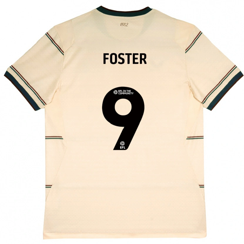 Danxen Mujer Camiseta Lyle Foster #9 Beige Borgoña 2ª Equipación 2026/27 La Camisa México