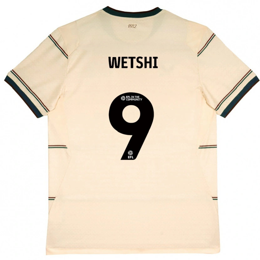 Danxen Mujer Camiseta Benji Wetshi #9 Beige Borgoña 2ª Equipación 2026/27 La Camisa México