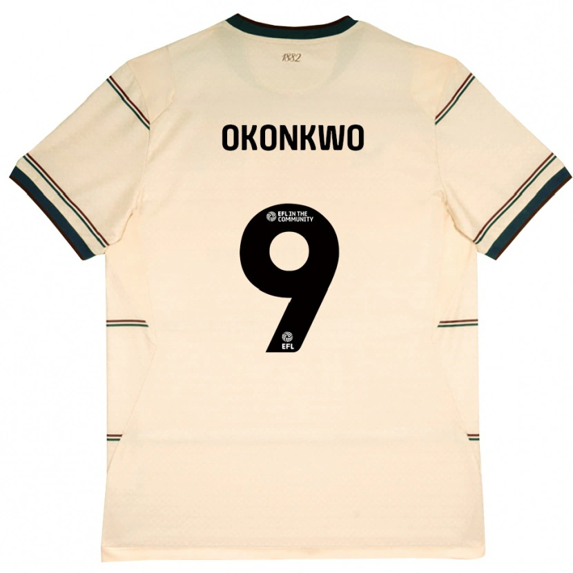 Danxen Mujer Camiseta Destiny Okonkwo #9 Beige Borgoña 2ª Equipación 2026/27 La Camisa México