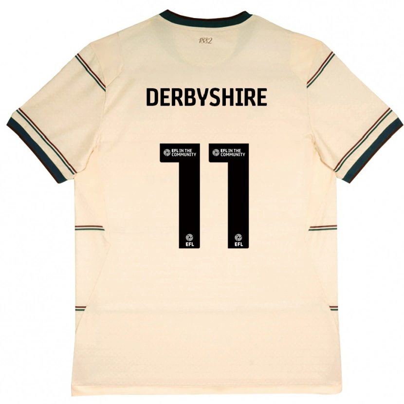 Danxen Mujer Camiseta Braidin Derbyshire #11 Beige Borgoña 2ª Equipación 2026/27 La Camisa México