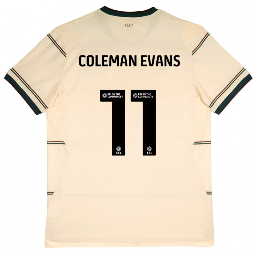 Danxen Mujer Camiseta Amaya Coleman-Evans #11 Beige Borgoña 2ª Equipación 2026/27 La Camisa México