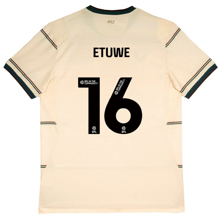 Danxen Mujer Camiseta Isaac Etuwe #16 Beige Borgoña 2ª Equipación 2026/27 La Camisa México