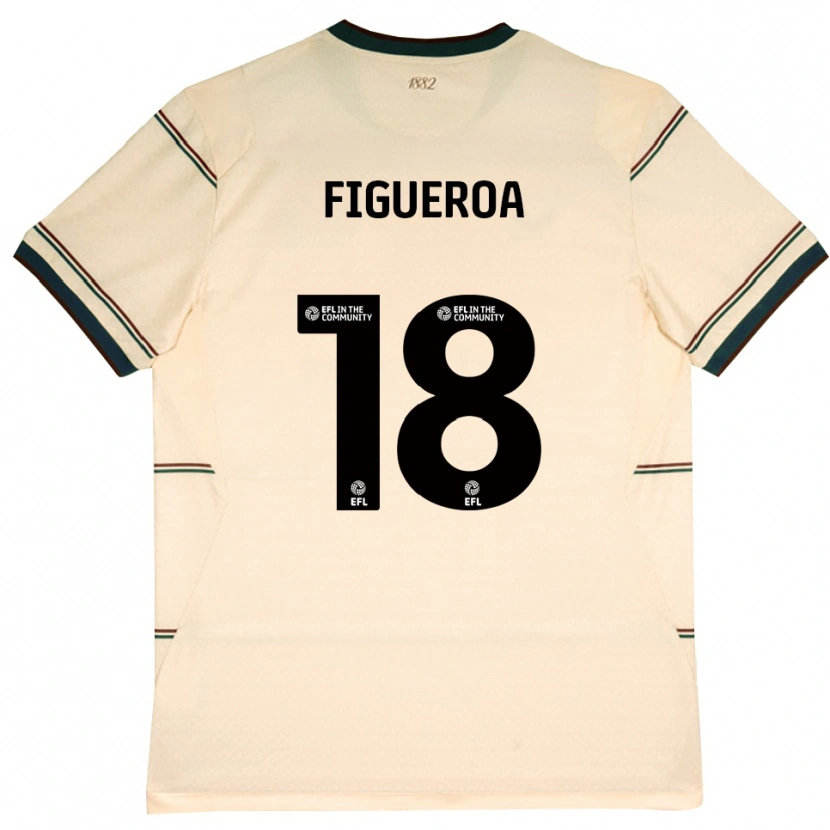 Danxen Mujer Camiseta Keyvan Figueroa #18 Beige Borgoña 2ª Equipación 2026/27 La Camisa México