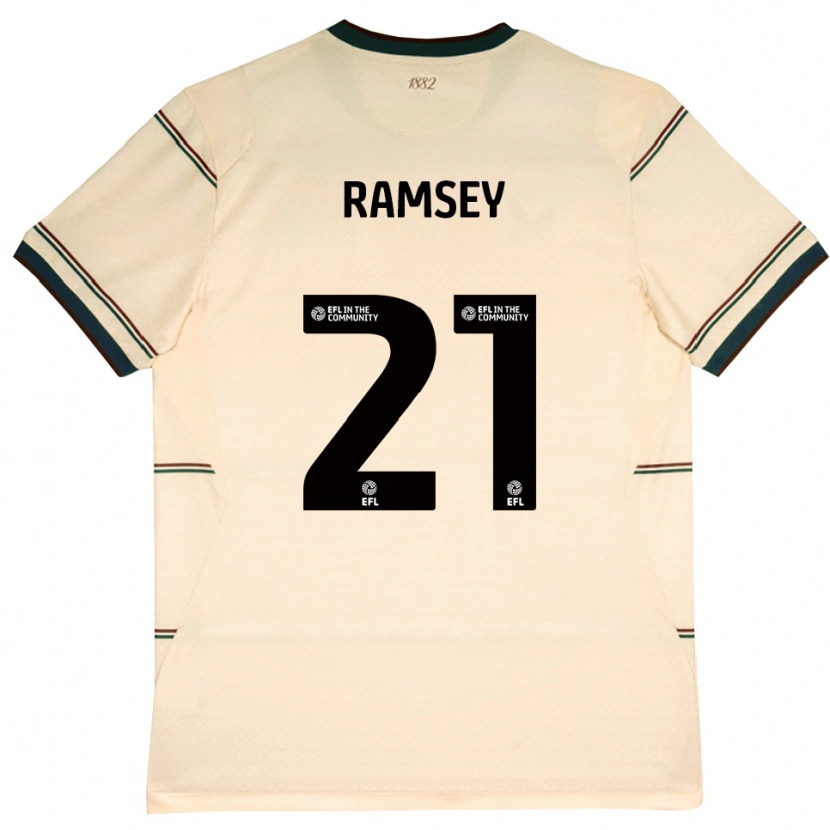 Danxen Mujer Camiseta Aaron Ramsey #21 Beige Borgoña 2ª Equipación 2026/27 La Camisa México