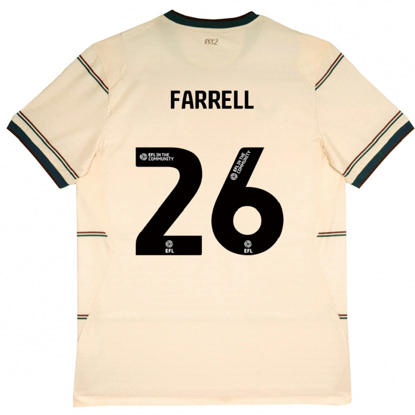 Danxen Mujer Camiseta Lucy Farrell #26 Beige Borgoña 2ª Equipación 2026/27 La Camisa México