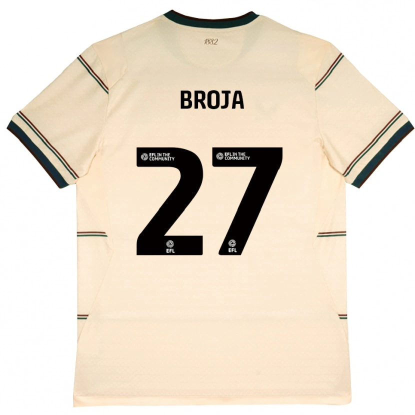 Danxen Mujer Camiseta Armando Broja #27 Beige Borgoña 2ª Equipación 2026/27 La Camisa México